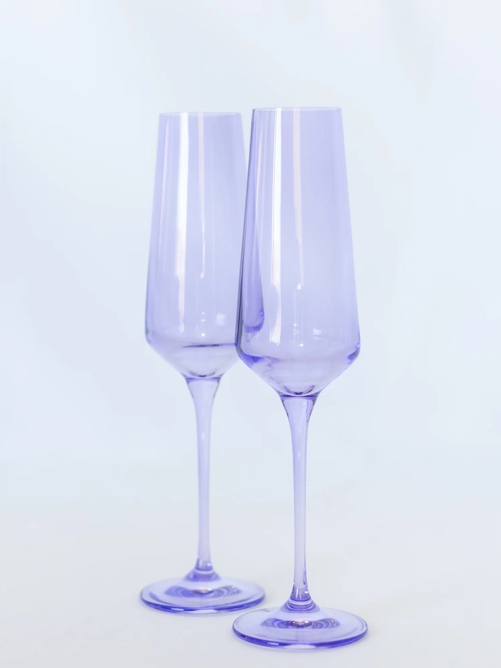 Estelle Lavender Stemmed Champagne Flutes